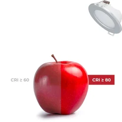 Kit Downlight LED exterior 5W - IP65 - Aro intercambiable - TRIAC regulable - Corte Ø68mm