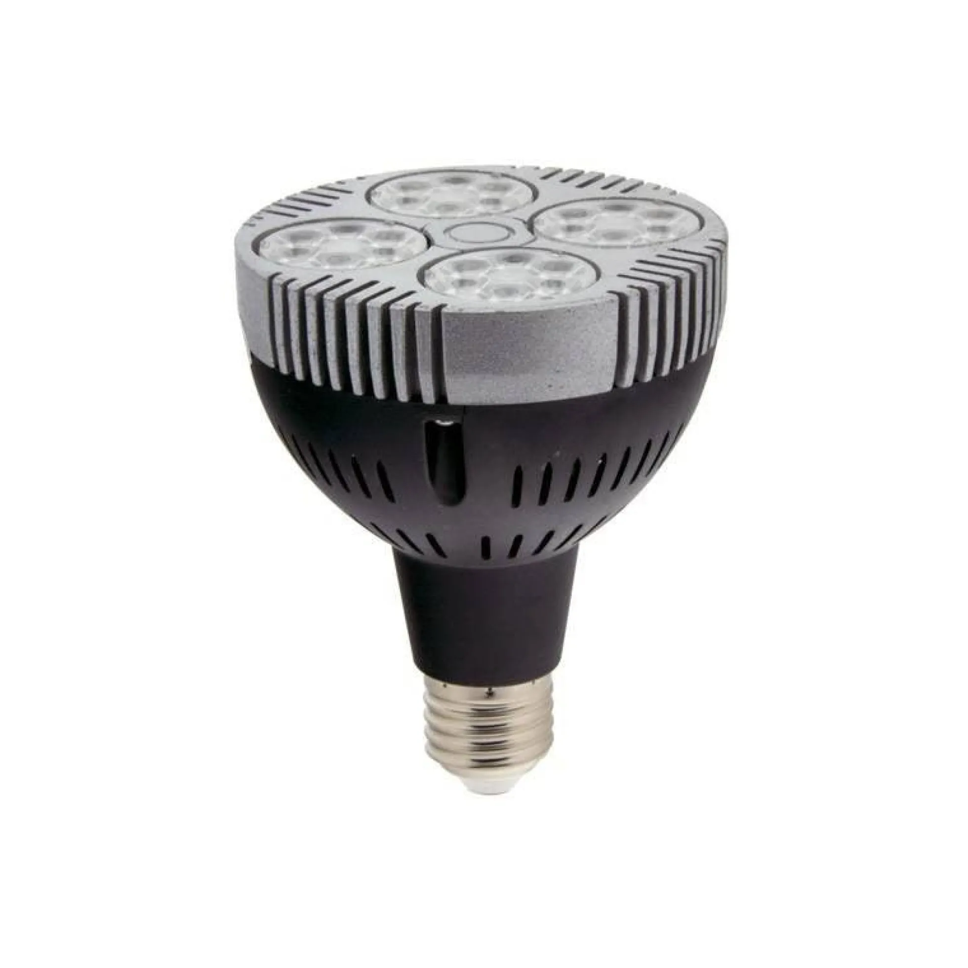 KIT Foco carril trifásico orientable "Cinema" + Bombilla LED PAR30 E27