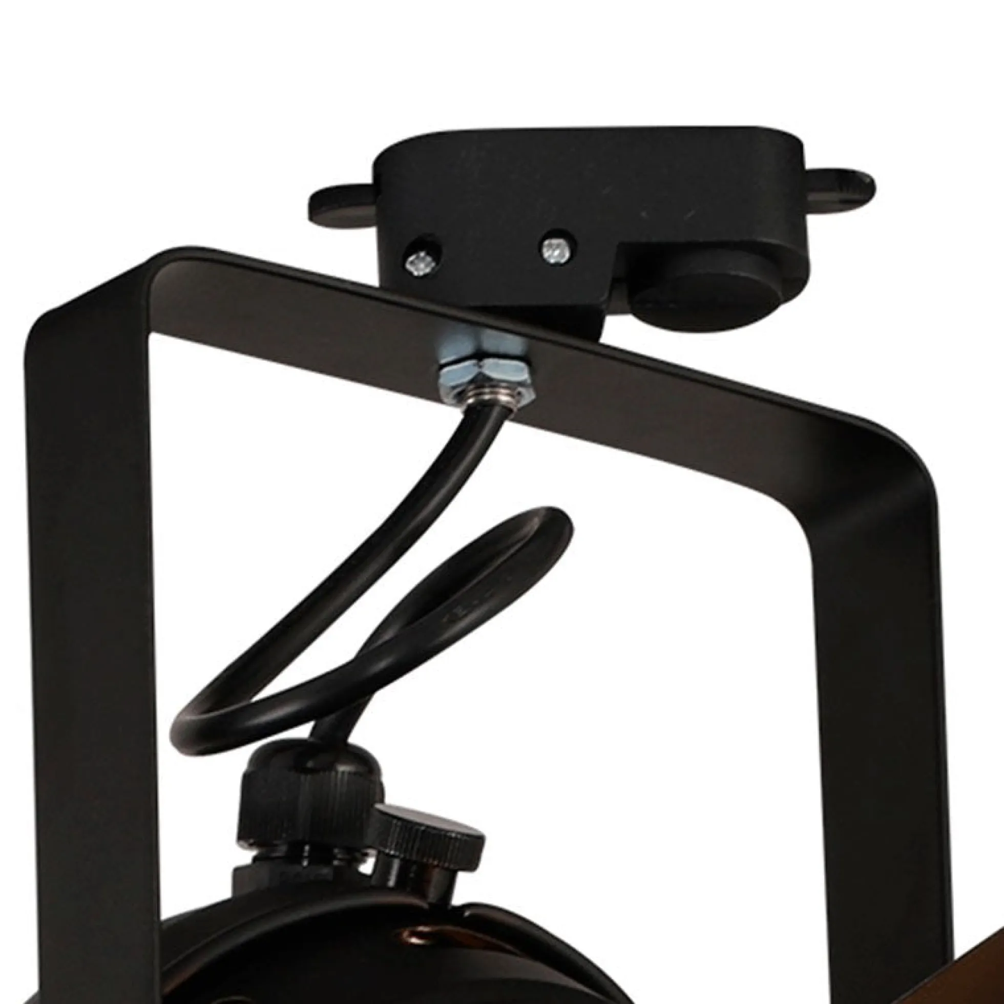 KIT Foco carril trifásico orientable "Cinema" + Bombilla LED PAR30 E27