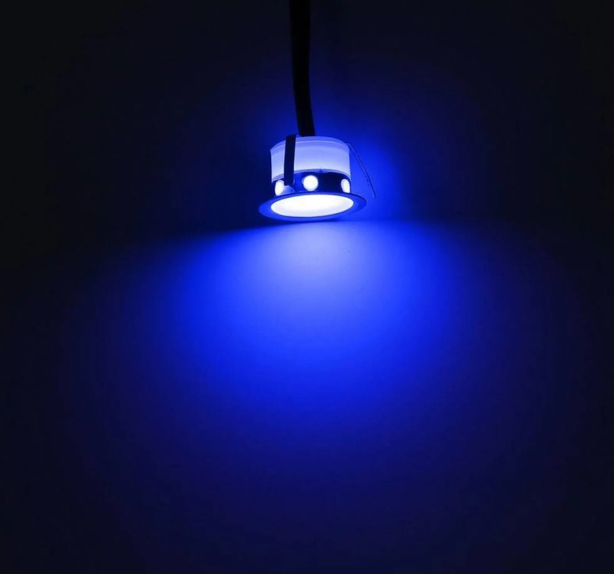 Kit 6 focos LED empotrables en suelo 0,3W 12V-DC IP67