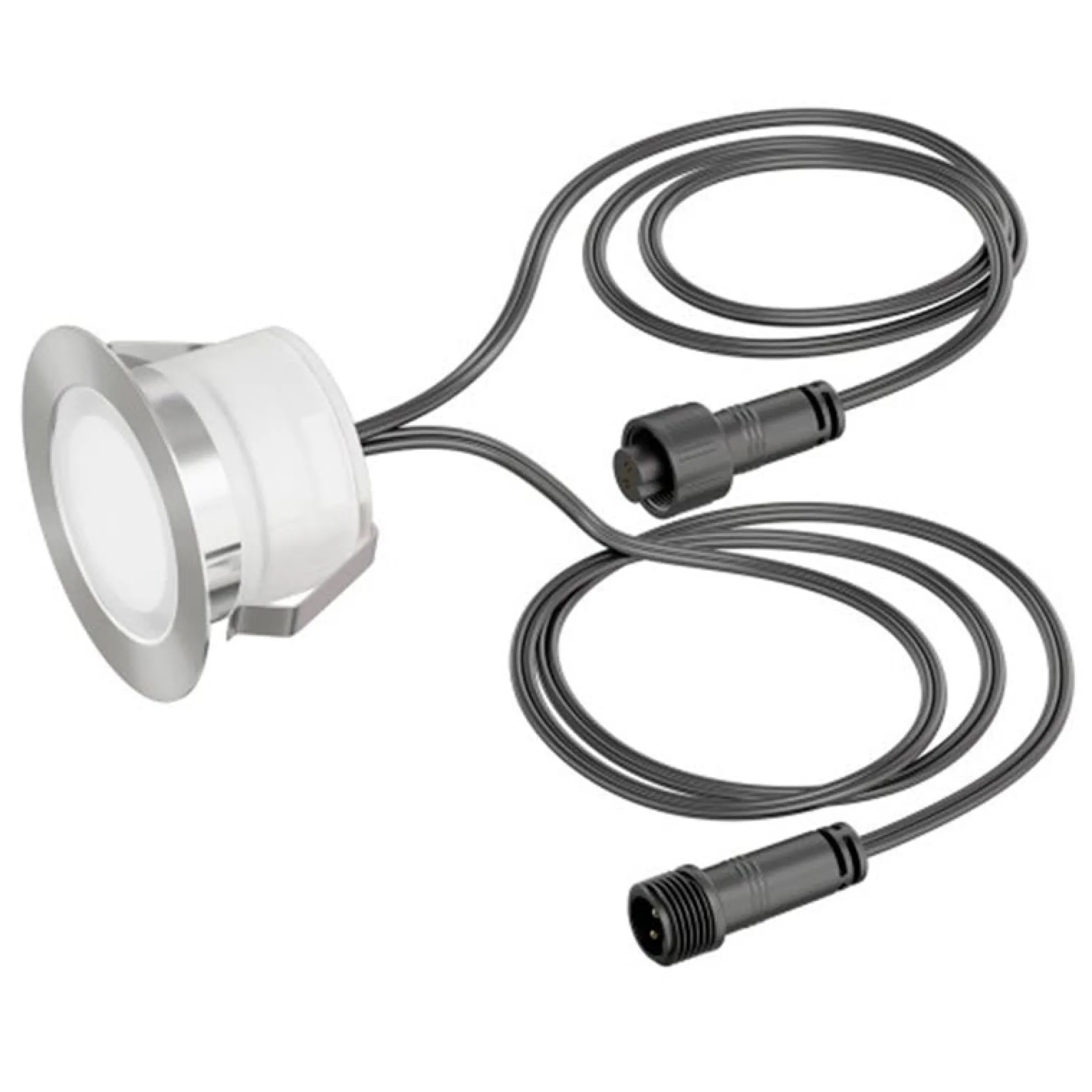 Kit 6 focos LED empotrables en suelo 0,3W 12V-DC IP67