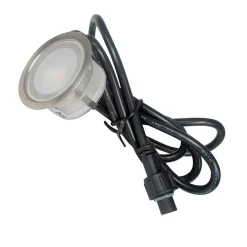Kit 6 focos LED empotrables en suelo 0,3W 12V-DC IP67