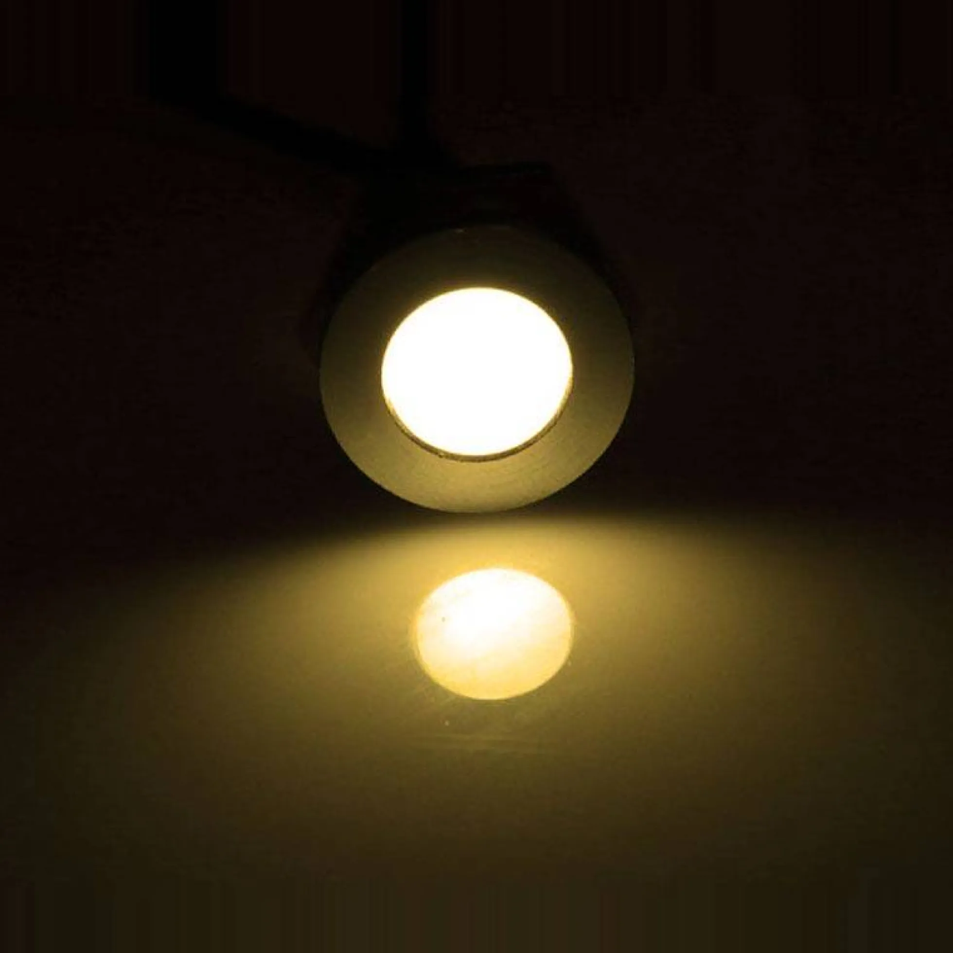 Kit 6 focos LED empotrables en suelo Ø58x9mm 0,5W 12V-DC IP67