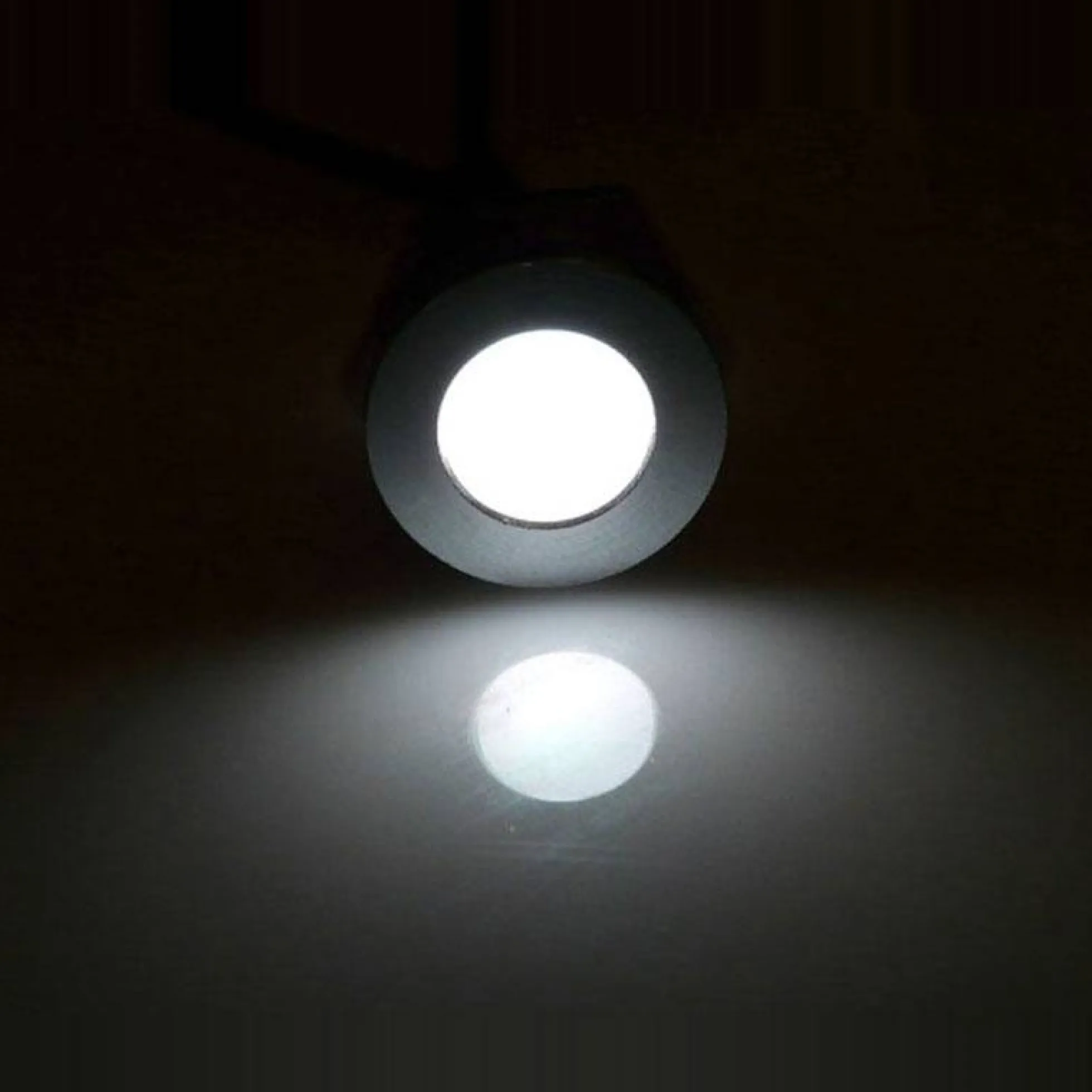 Kit 6 focos LED empotrables en suelo Ø58x9mm 0,5W 12V-DC IP67