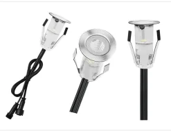 Kit 6 focos LED empotrables escalera o suelo 0,4W 12V-DC IP67