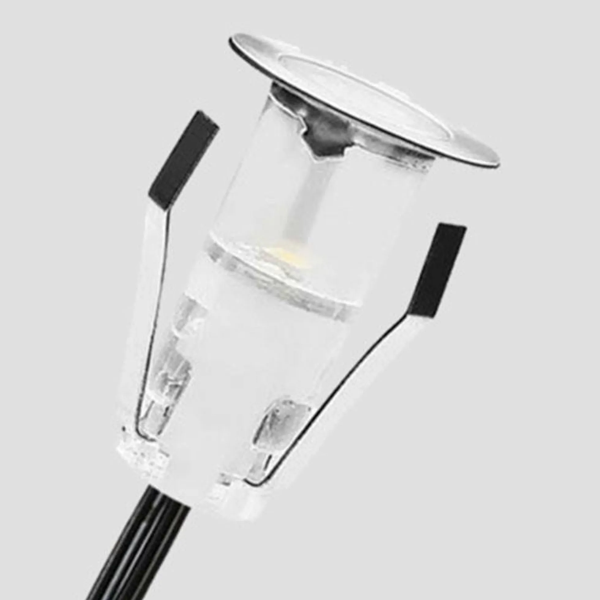 Kit 6 focos LED empotrables escalera o suelo 0,4W 12V-DC IP67