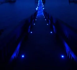 Kit 6 focos LED RGB empotrables en suelo Ø58x9mm 0,5W 12V-DC IP67