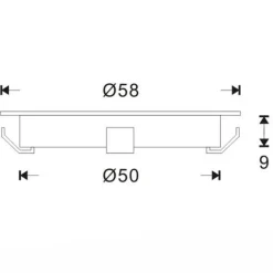 Kit 6 focos LED RGB empotrables en suelo Ø58x9mm 0,5W 12V-DC IP67