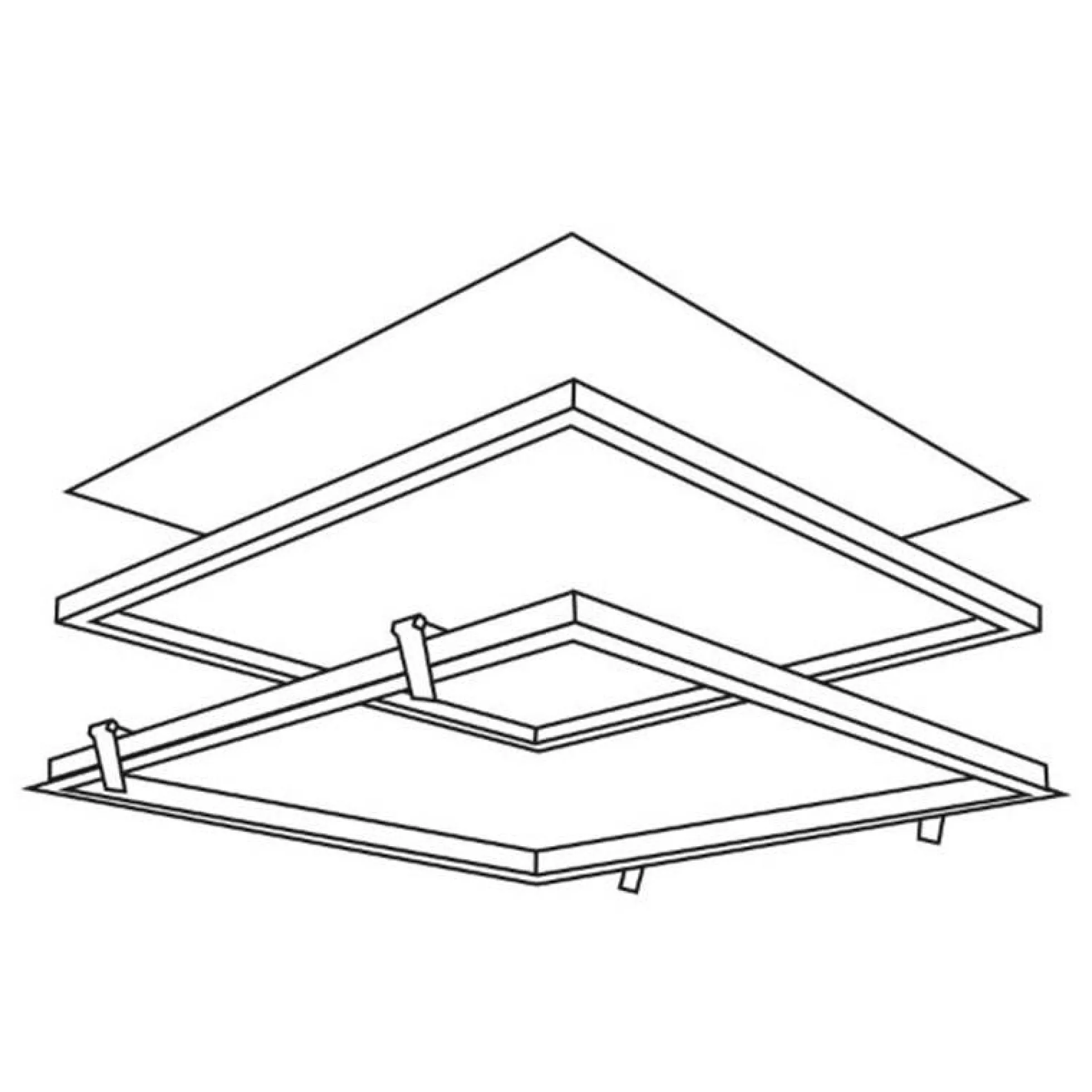 Kit Marco empotrable para Paneles LED 60x60