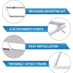 Kit Marco empotrable para Paneles LED 120x60