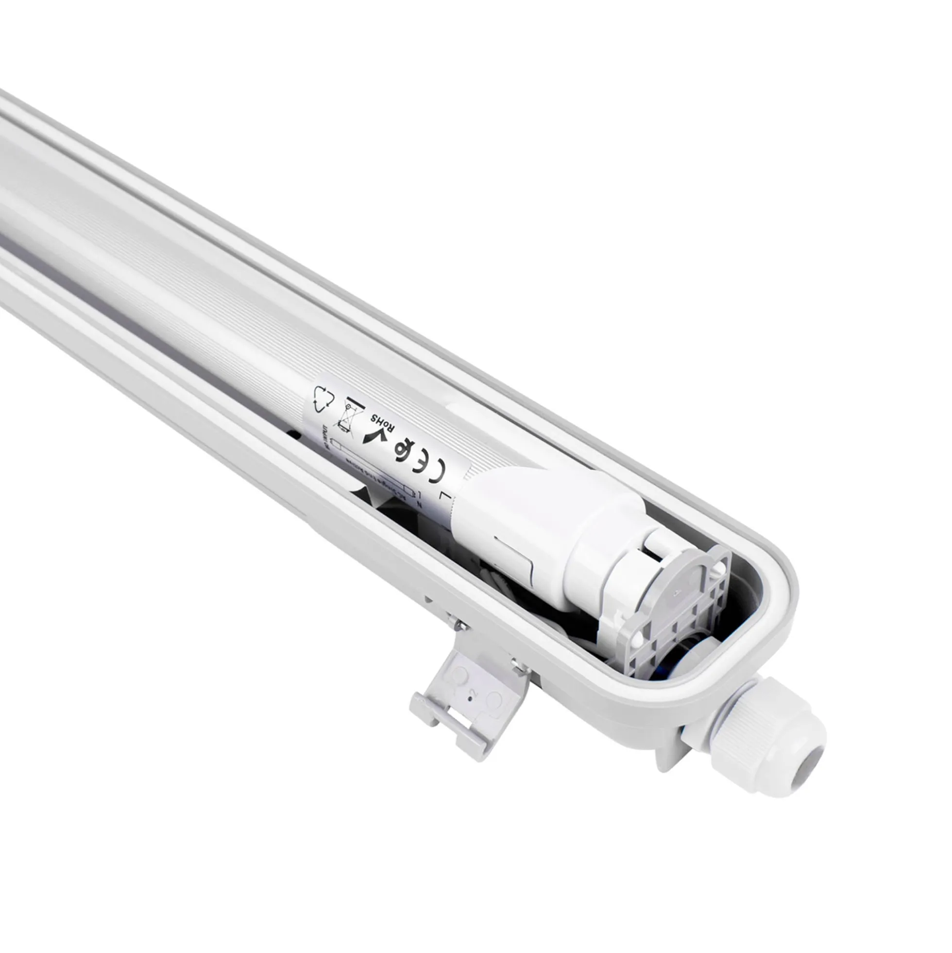 Kit pantalla estanca 150cm + tubo LED T8 24W - 4000K