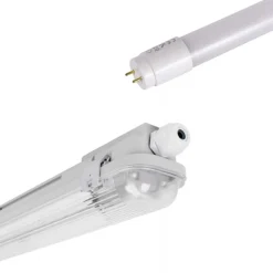 Kit pantalla estanca 150cm + tubo LED T8 24W - 4000K