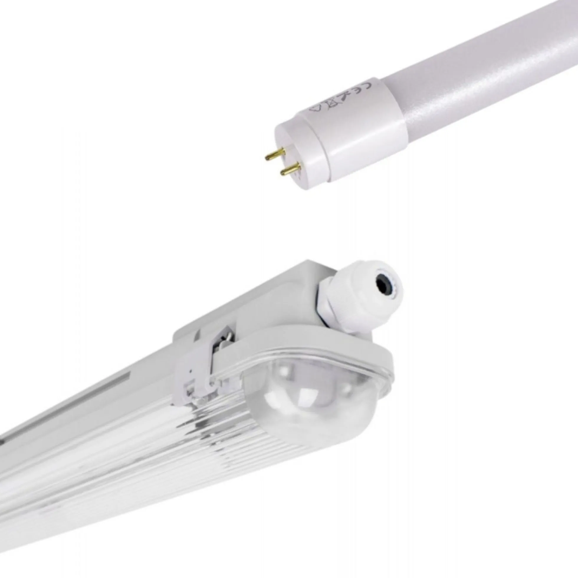 Kit pantalla estanca 150cm + tubo LED T8 24W - 4000K