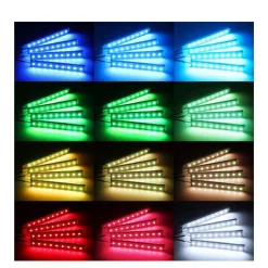 Kit para automóvil LED RGB 12V - Control desde el móvil por bluetooth / WIFI
