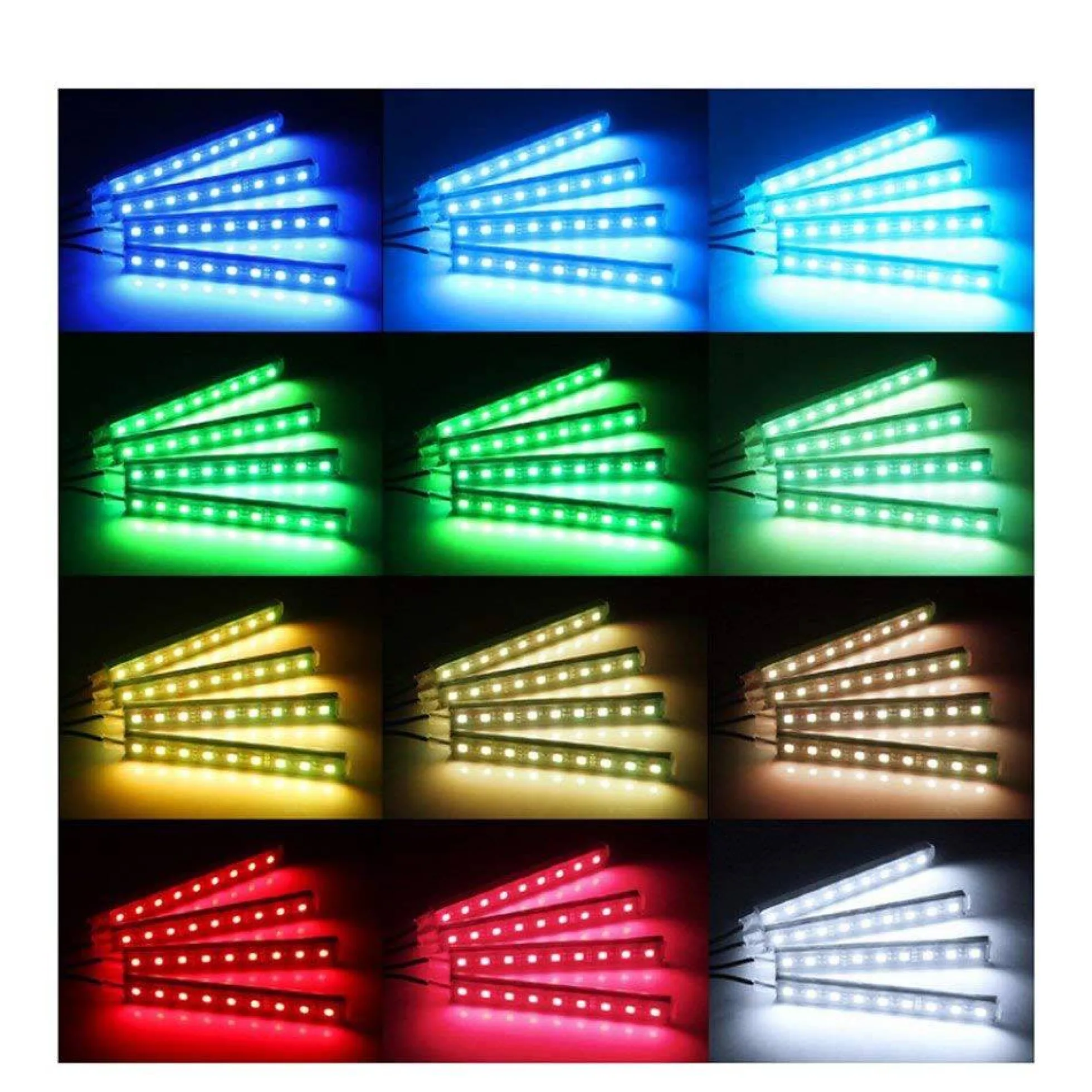 Kit para automóvil LED RGB 12V - Control desde el móvil por bluetooth / WIFI
