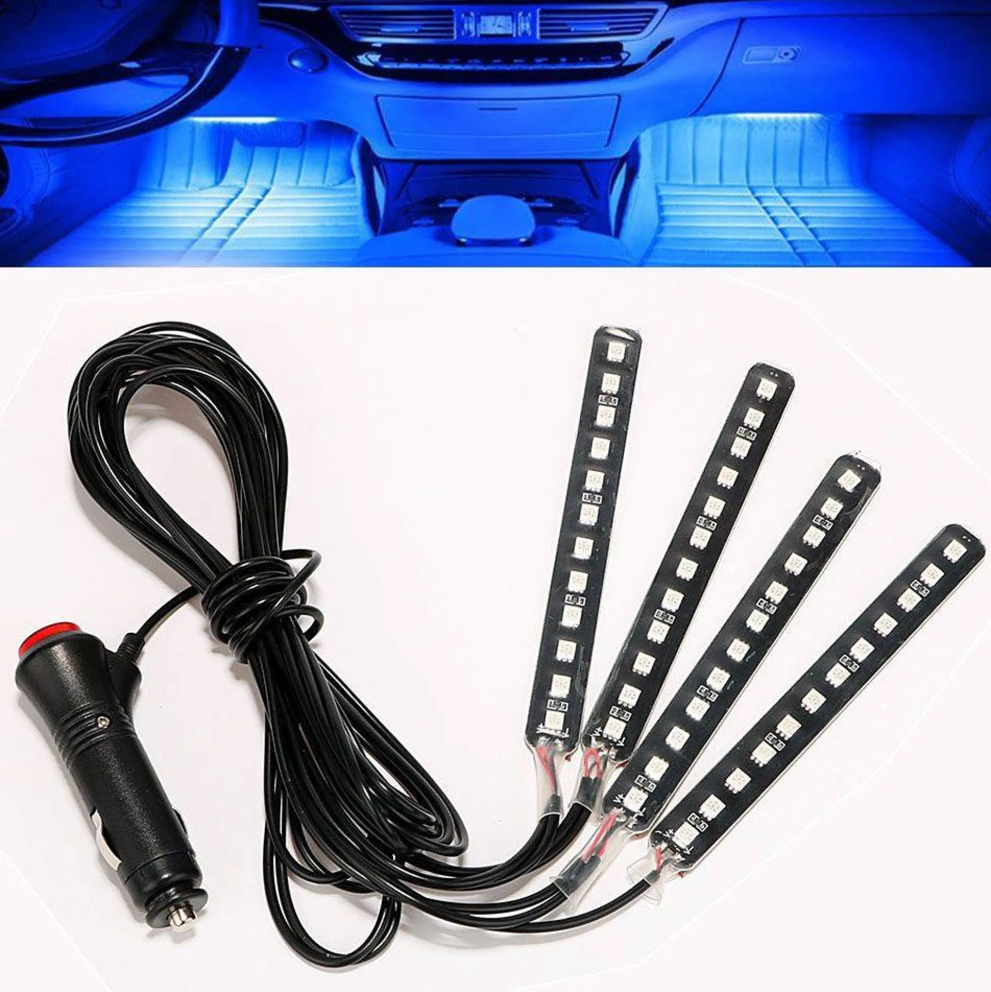 Kit para automóvil LED RGB 12V - Control desde el móvil por bluetooth / WIFI