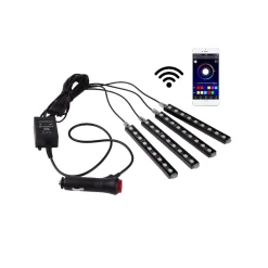 Kit para automóvil LED RGB 12V - Control desde el móvil por bluetooth / WIFI