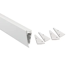 Kit perfil de aluminio superficie - Tira LED ≤ 12mm - 23.5x57.8mm - 2 metros