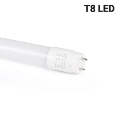 Kit regleta portatubos + tubo LED T8 - 18W - 120cm
