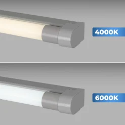 Kit regleta portatubos + tubo LED T8 - 18W - 120cm