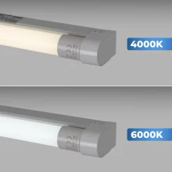 Kit regleta portatubos + tubo LED T8 - 9W - 60cm