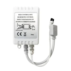 Kit tira LED RGB 5m con fuente, mando y controlador compatible 12V y 24V
