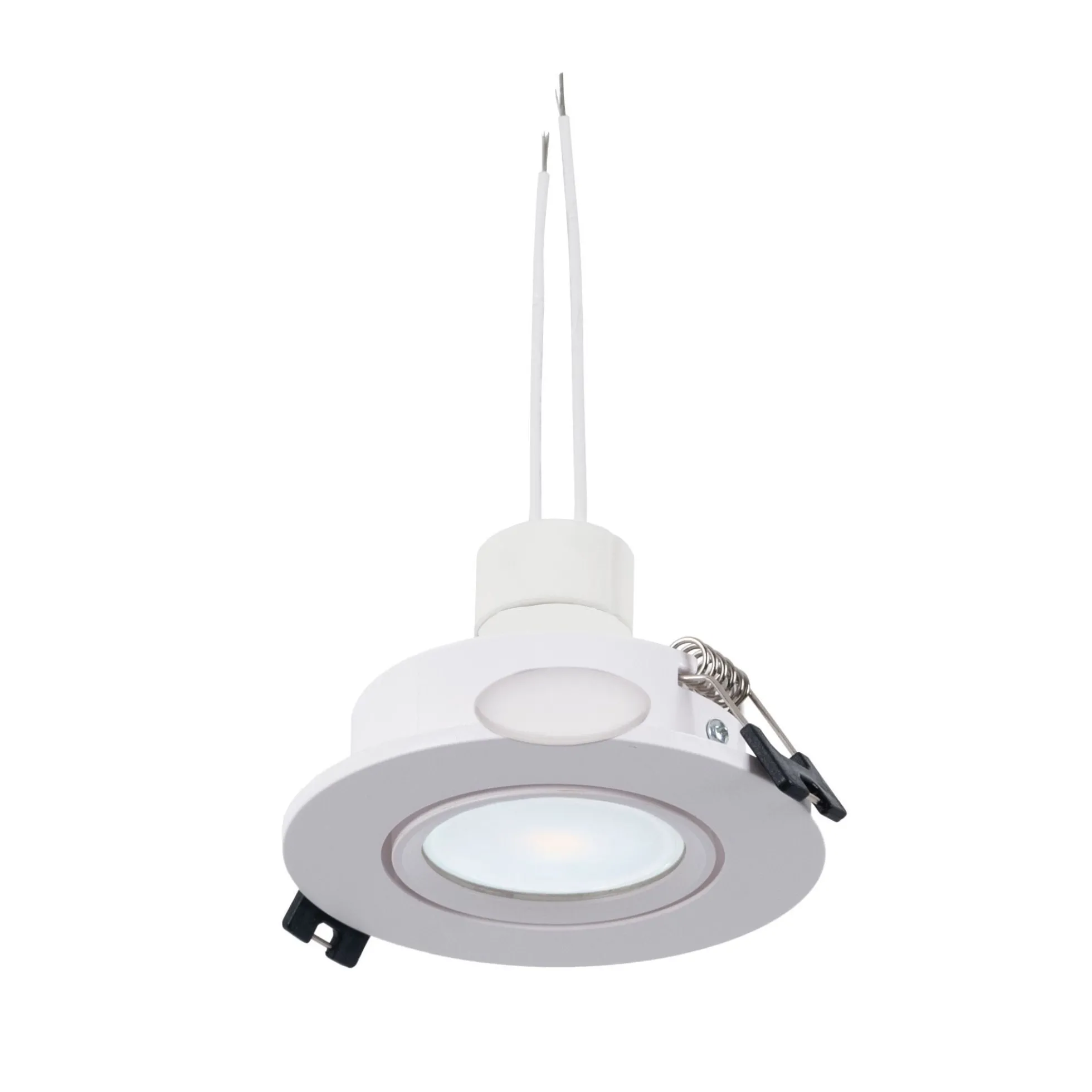 KIT x 10 - Aro downlight basculante + Bombilla GU10 5W + Casquillo GU10