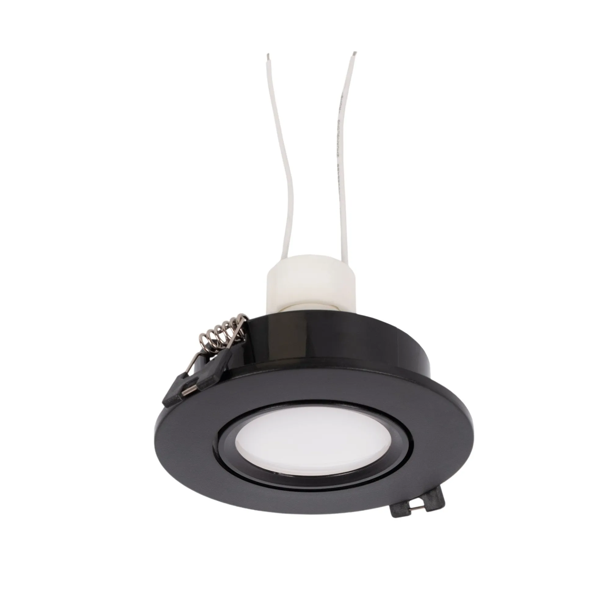 KIT x 10 - Aro downlight basculante + Bombilla GU10 5W + Casquillo GU10