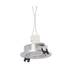 KIT x 10 - Aro downlight basculante + Bombilla GU10 5W + Casquillo GU10