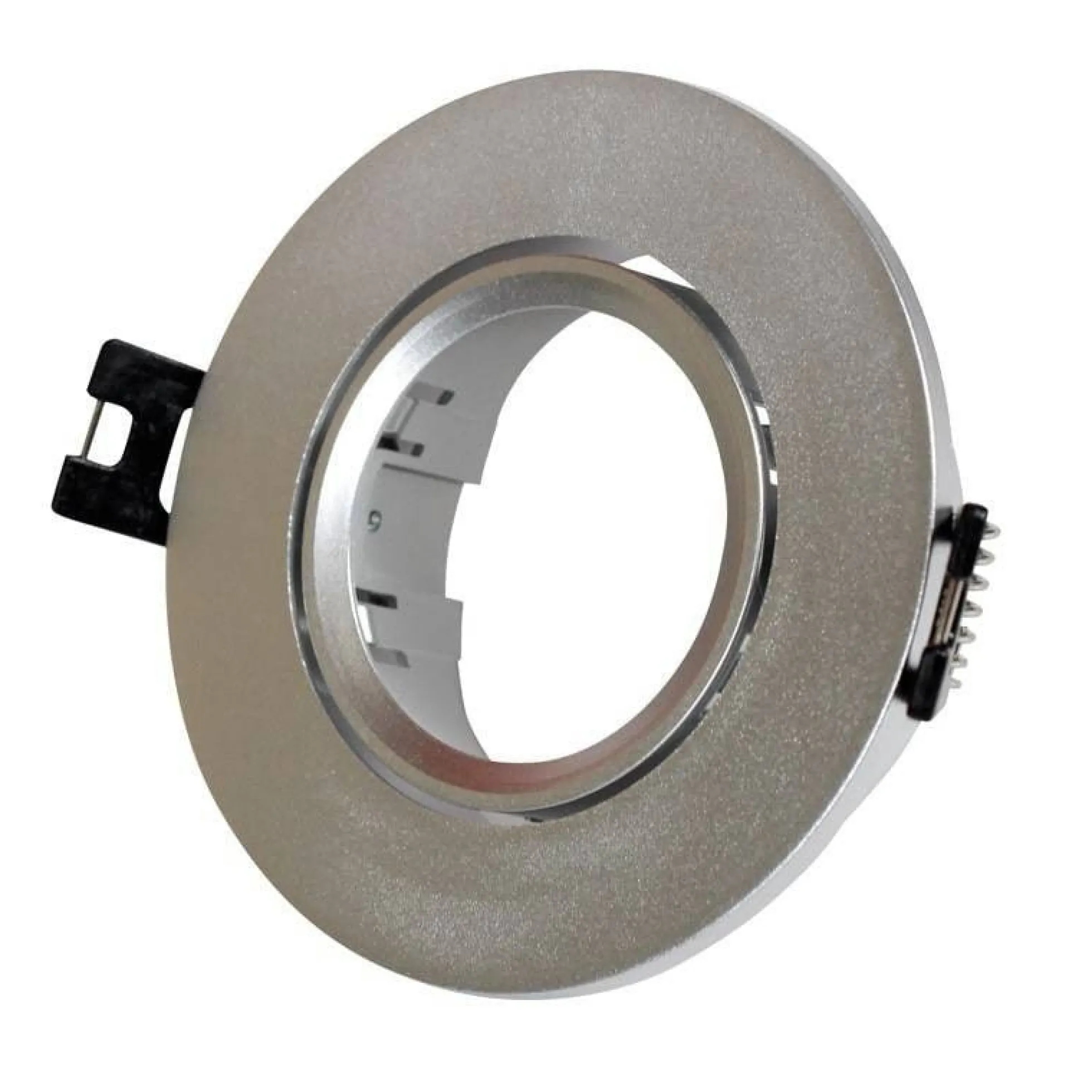 KIT x 10 - Aro downlight basculante + Bombilla GU10 5W + Casquillo GU10