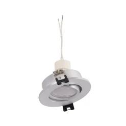 KIT x 10 - Aro downlight basculante + Bombilla GU10 5W + Casquillo GU10