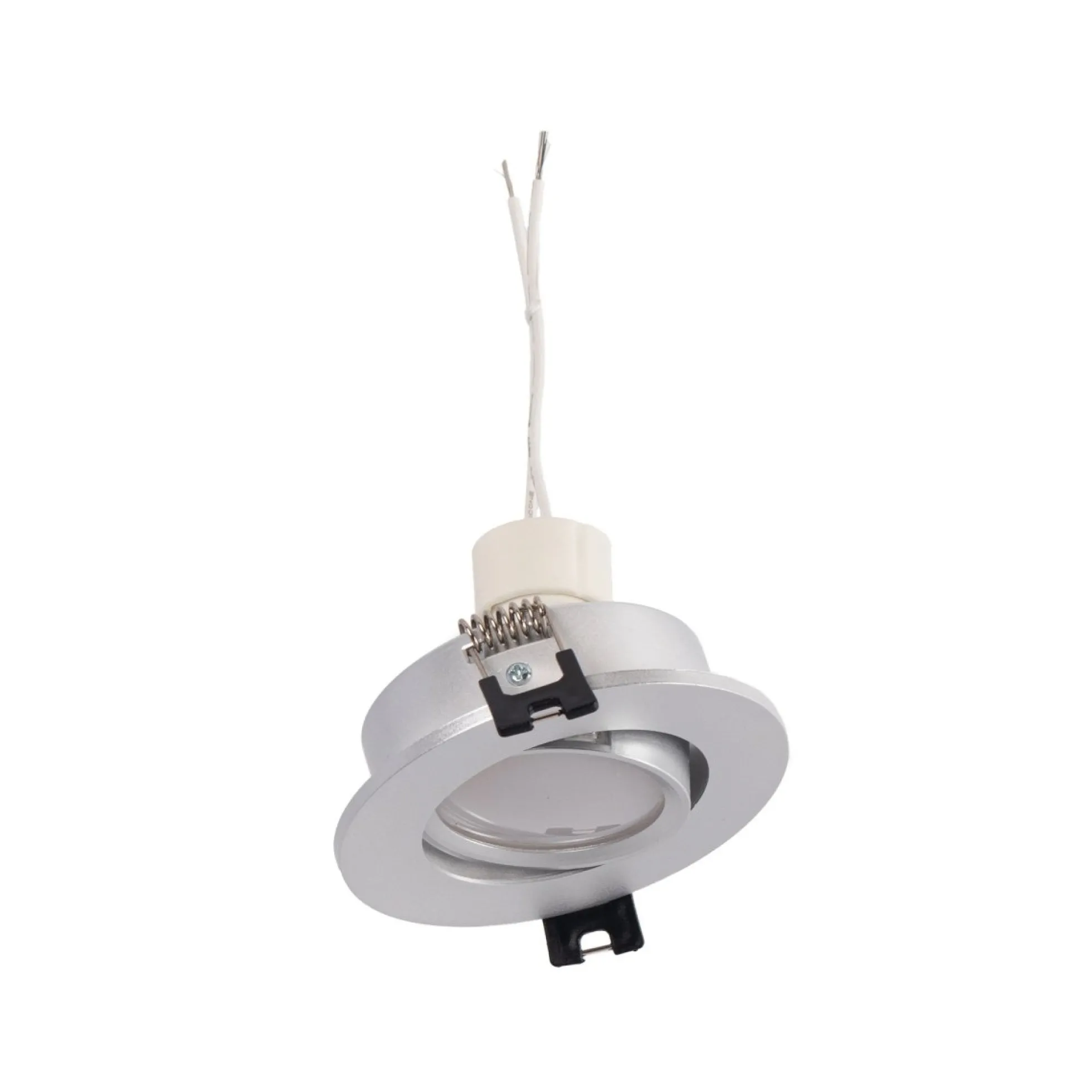 KIT x 10 - Aro downlight basculante + Bombilla GU10 5W + Casquillo GU10