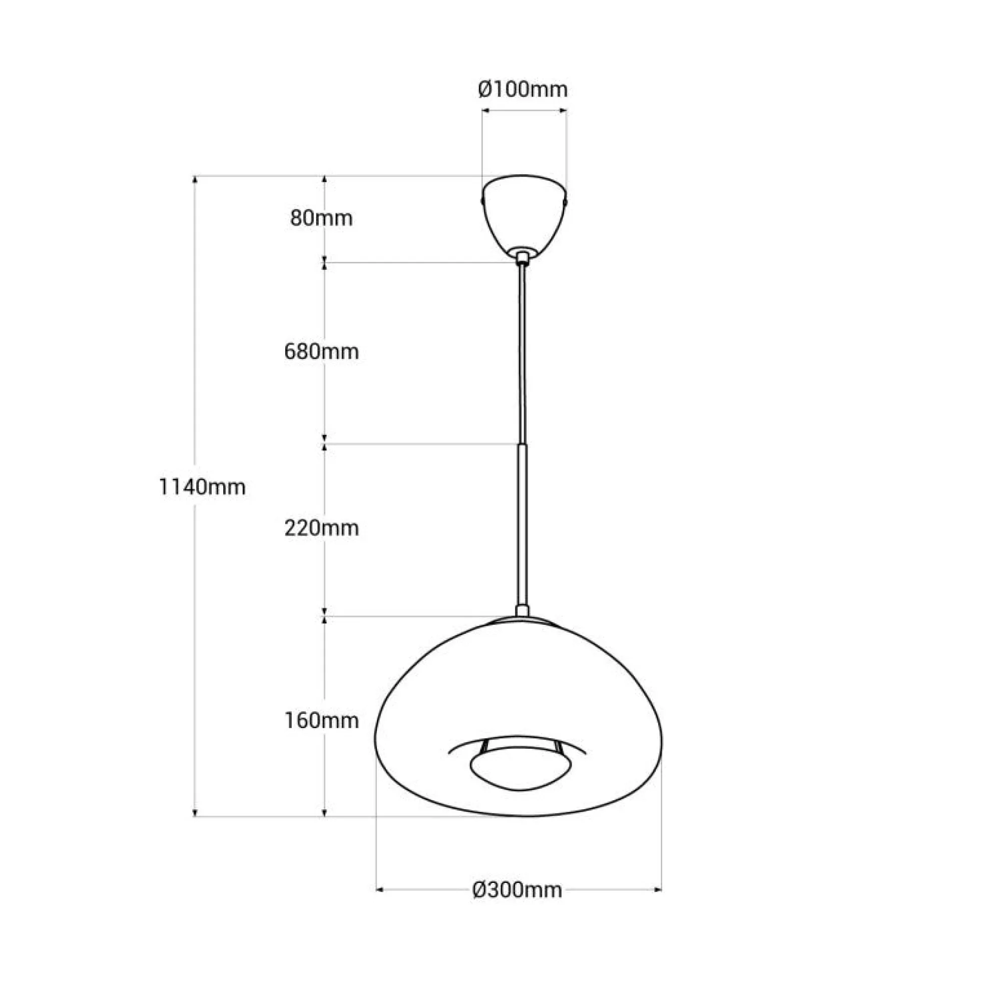 Lampara colgante de diseño "Hugo"