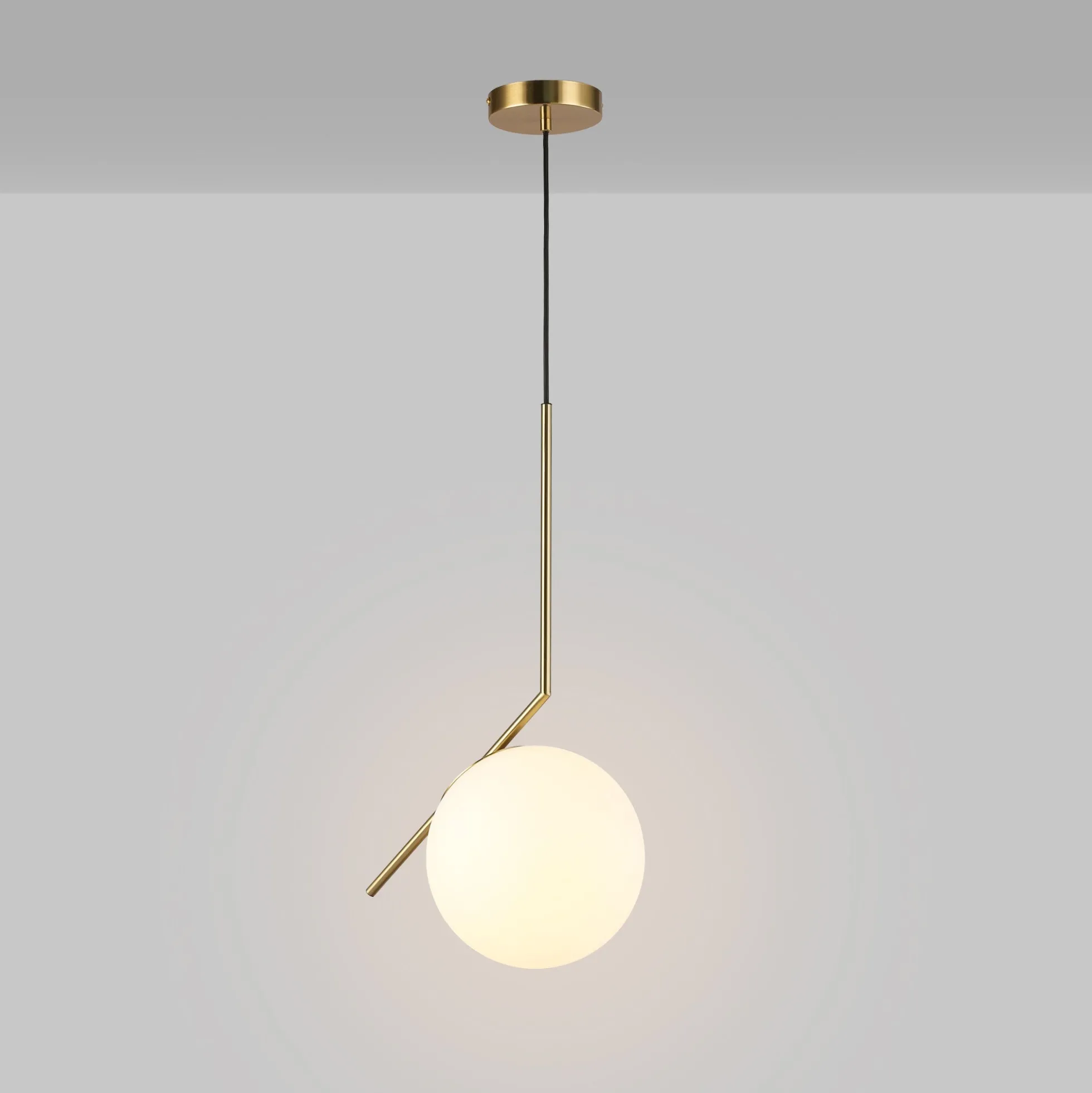 Lámpara colgante bola cristal "HERMI 220" - E27 - Ø 22cm