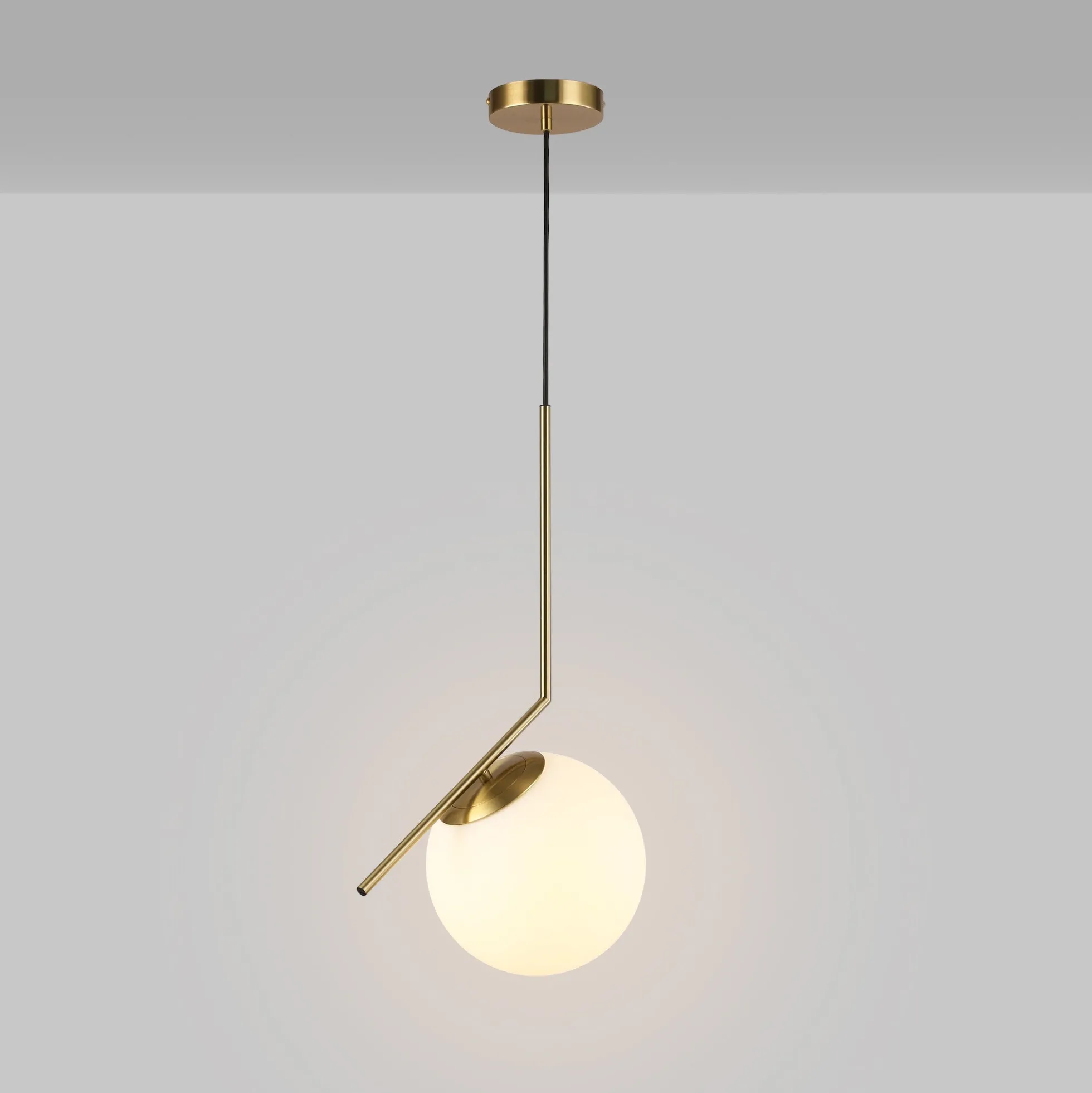 Lámpara colgante bola cristal "HERMI 220" - E27 - Ø 22cm