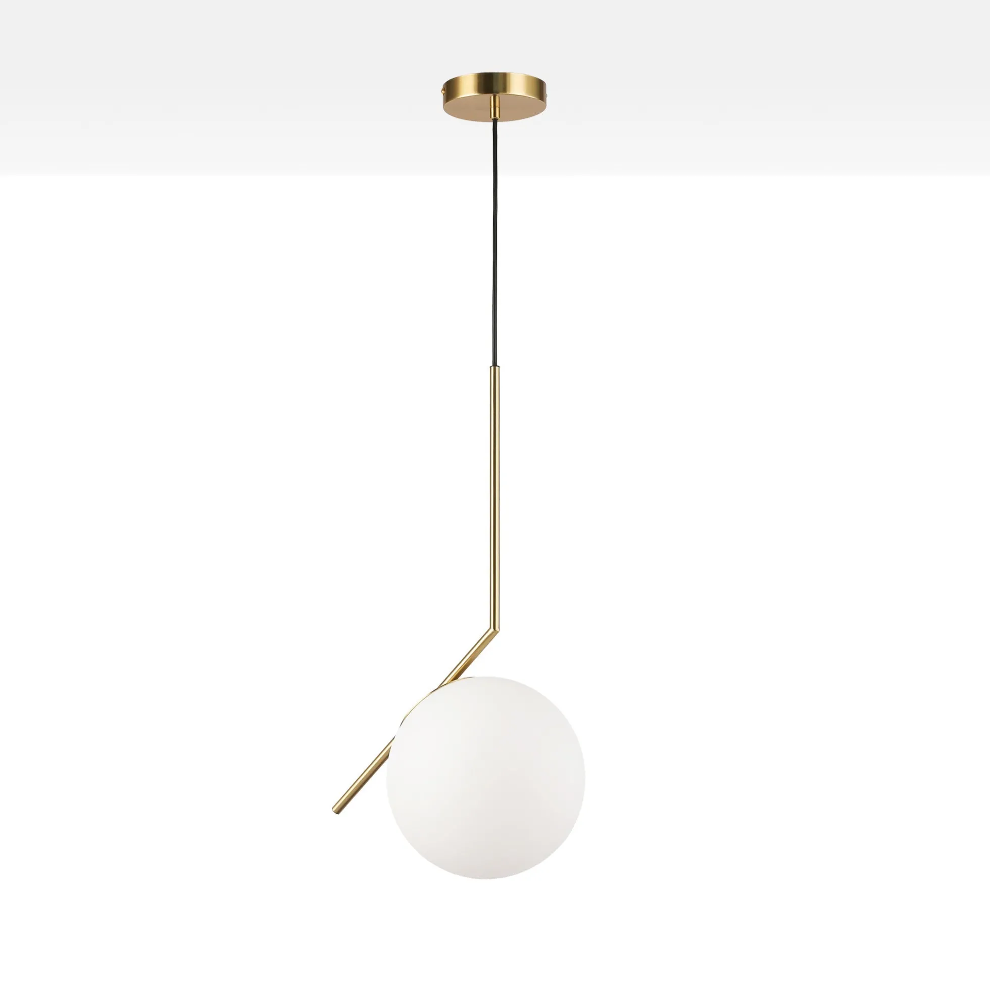 Lámpara colgante bola cristal "HERMI 220" - E27 - Ø 22cm
