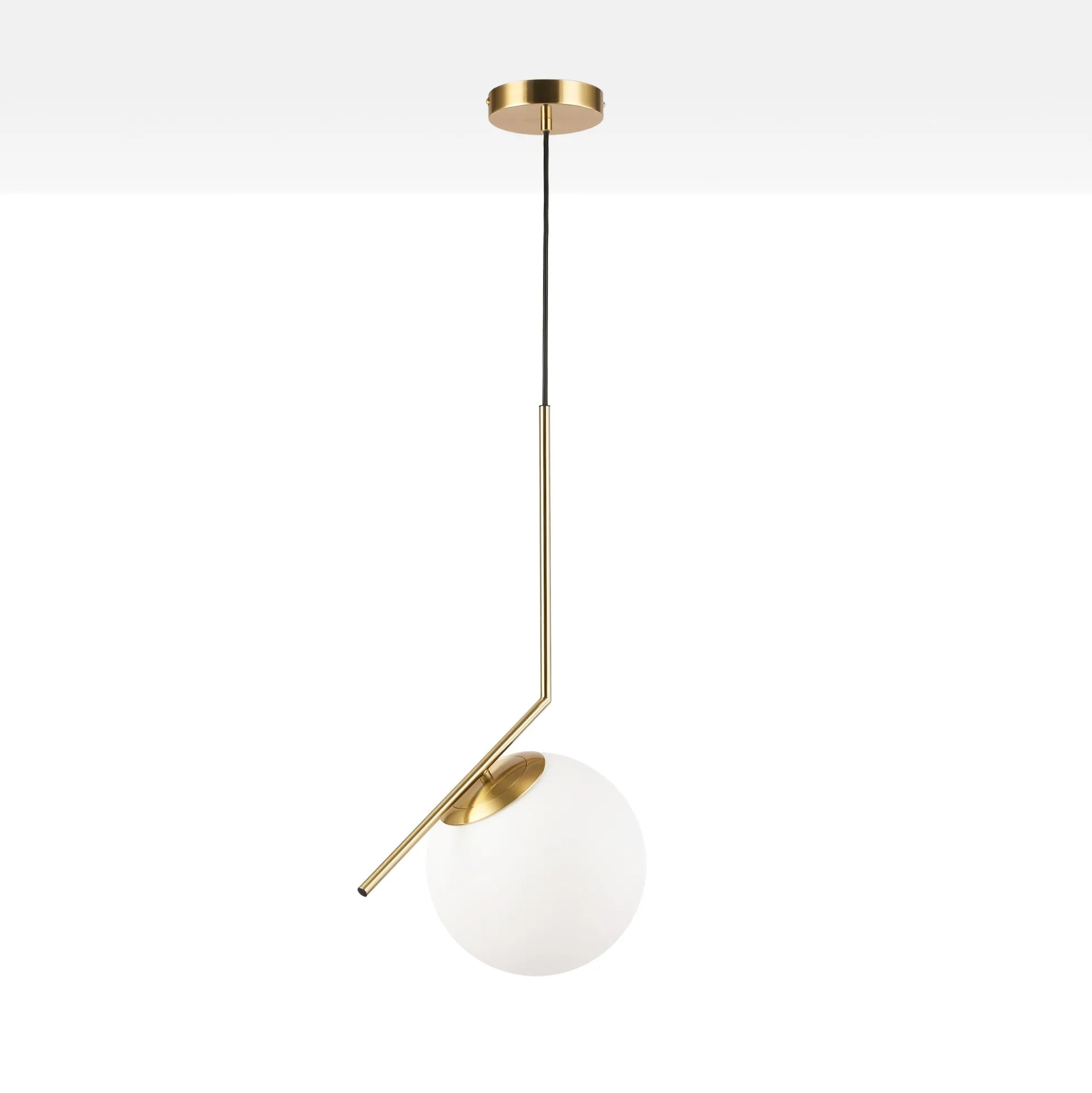 Lámpara colgante bola cristal "HERMI 220" - E27 - Ø 22cm