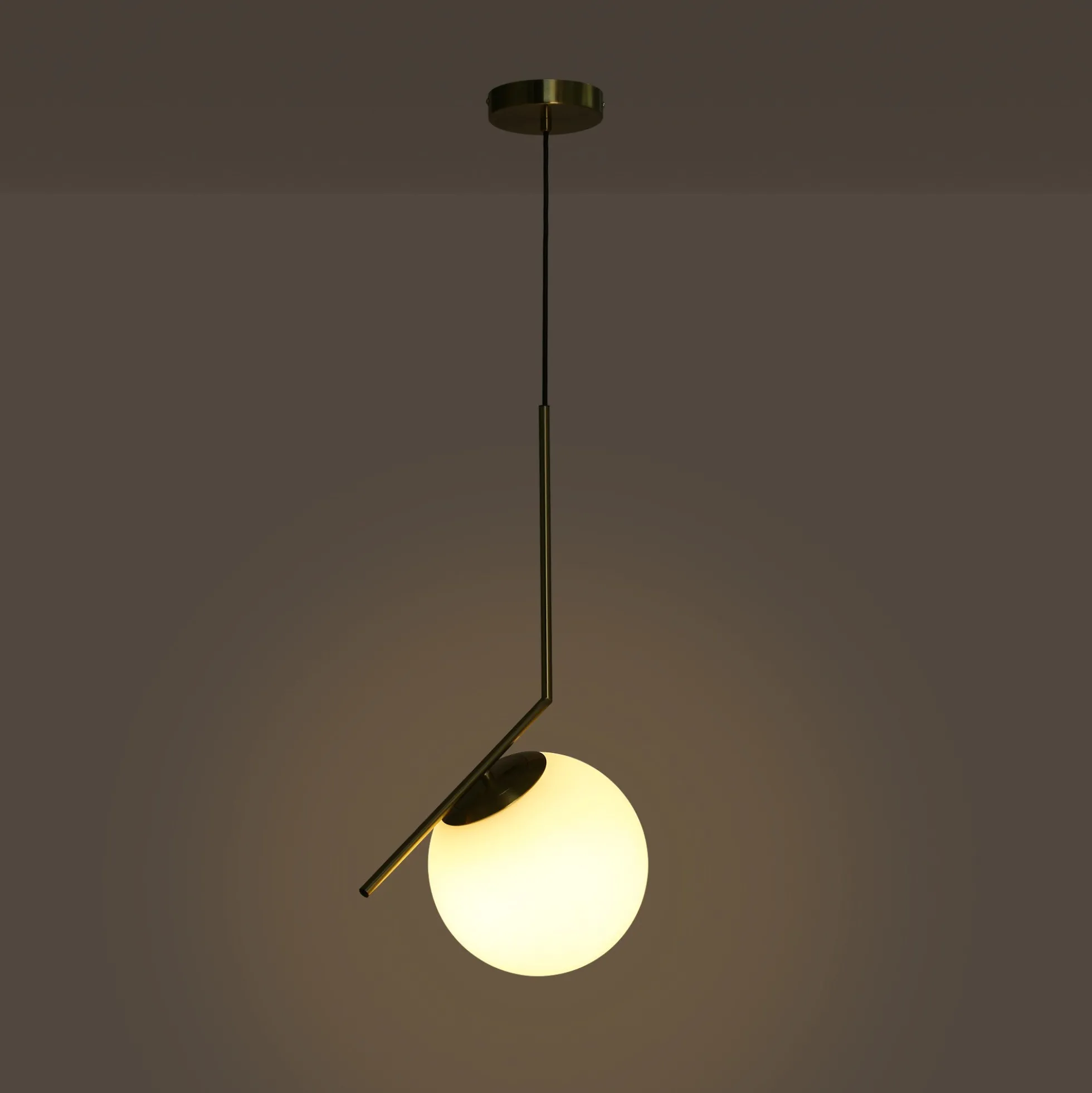 Lámpara colgante bola cristal "HERMI 220" - E27 - Ø 22cm