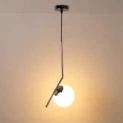 Lámpara colgante bola cristal