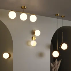 Lámpara colgante bola cristal