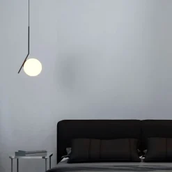 Lámpara colgante bola cristal