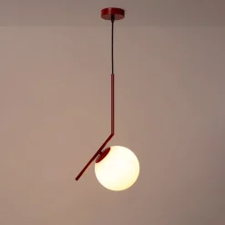 Lámpara colgante bola cristal