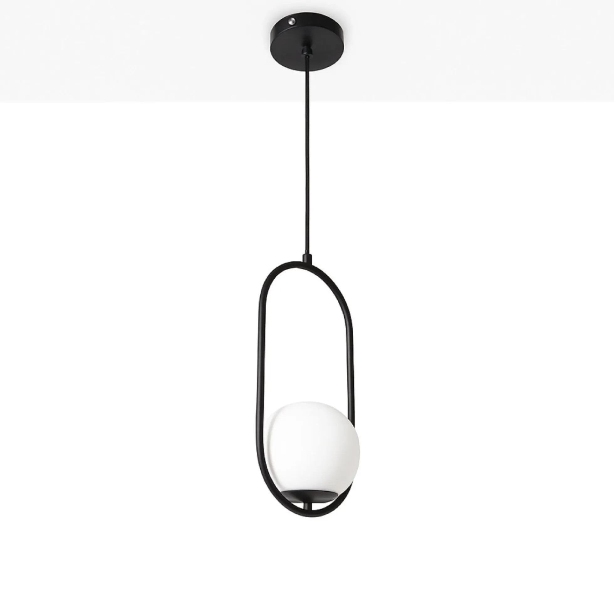 Lámpara colgante bola cristal "JOHN" - E27 - Ø 15cm