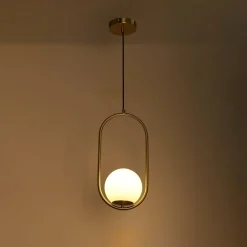Lámpara colgante bola cristal
