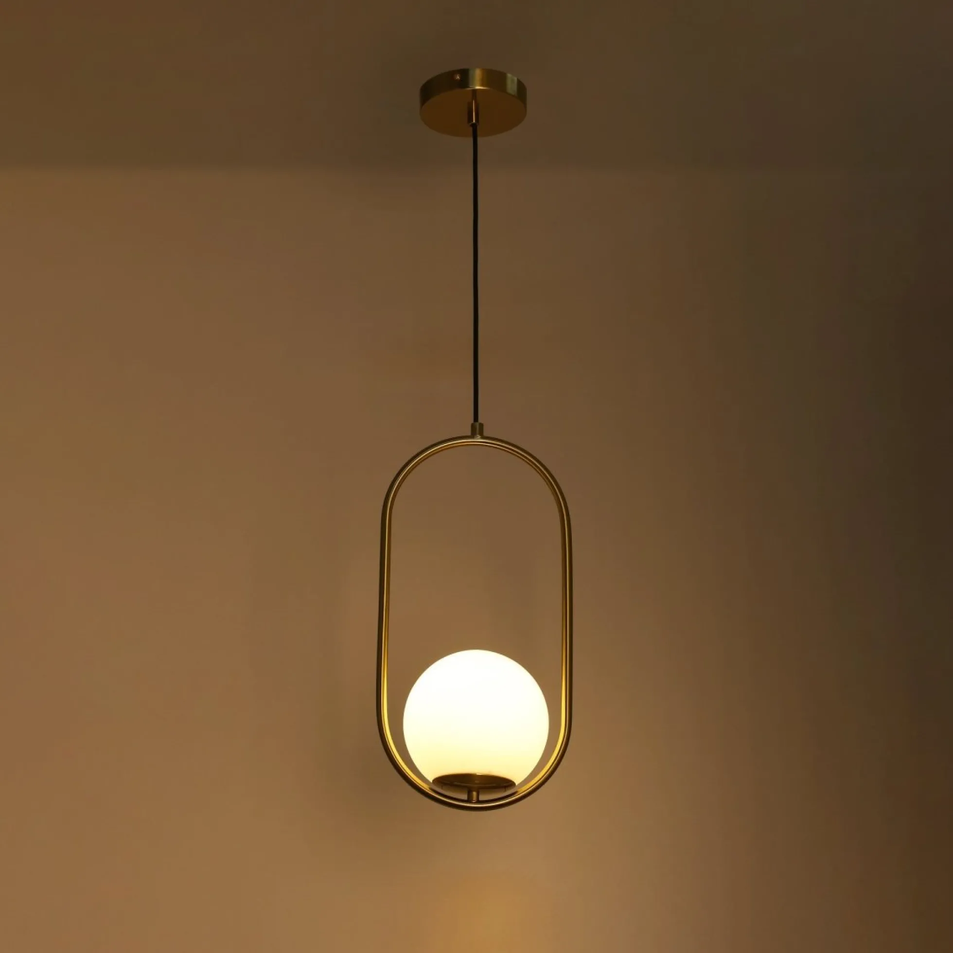 Lámpara colgante bola cristal "JOHN" - E27 - Ø 15cm