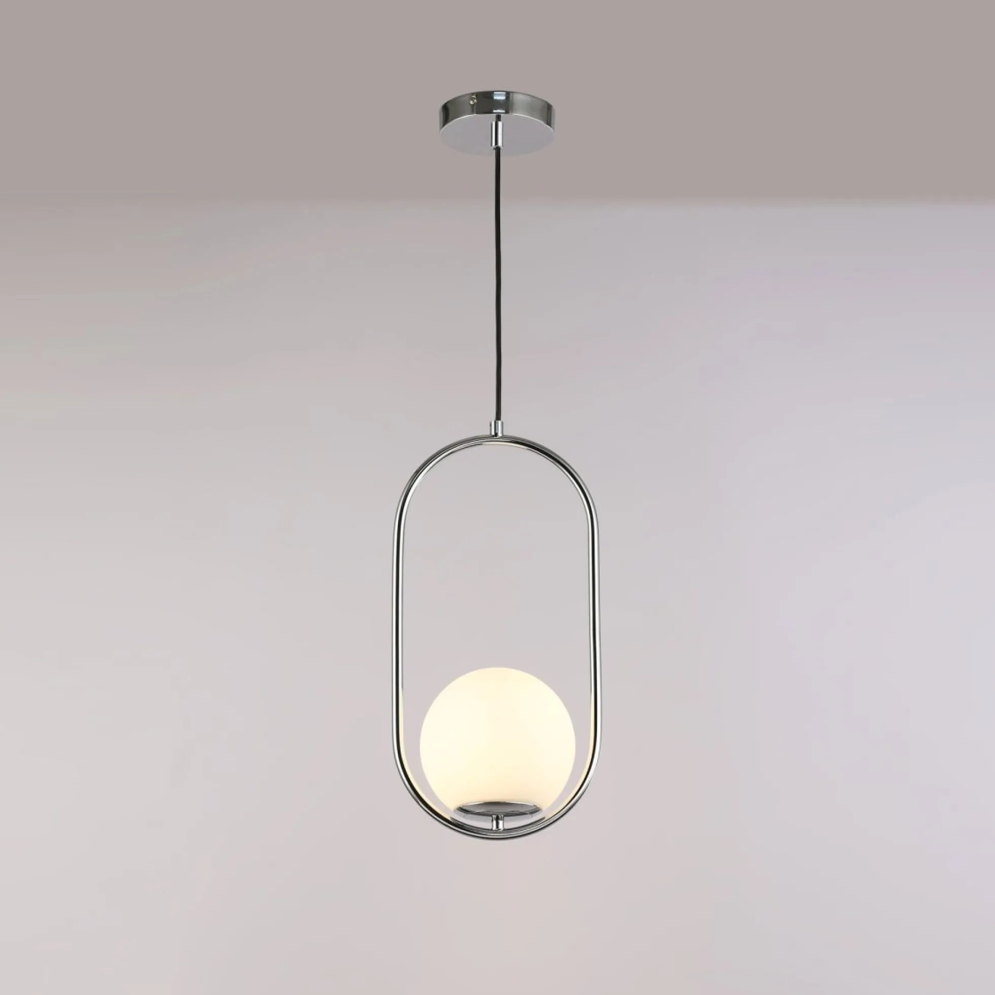 Lámpara colgante bola cristal "JOHN" - E27 - Ø 15cm