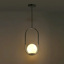 Lámpara colgante bola cristal