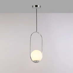 Lámpara colgante bola cristal