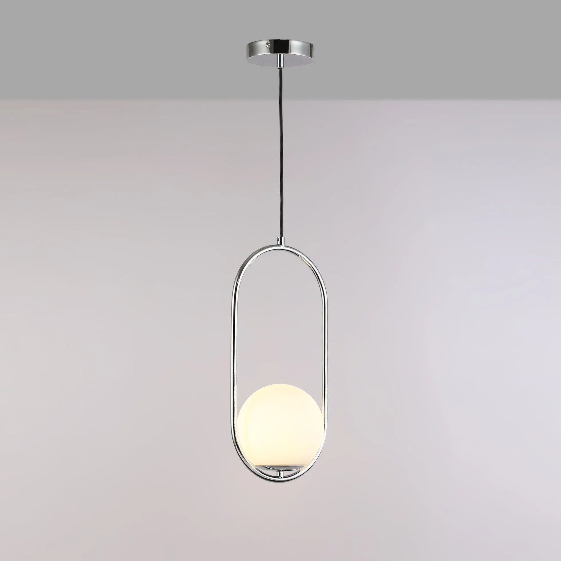 Lámpara colgante bola cristal "JOHN" - E27 - Ø 15cm