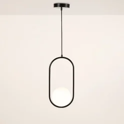 Lámpara colgante bola cristal